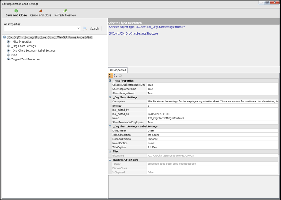 Configuring the Organizational Chart – JDXpert